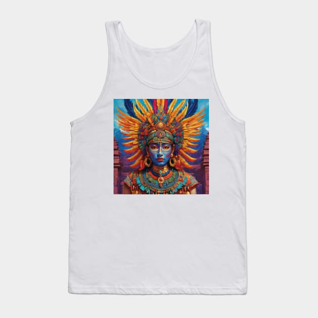 Aztec paintings  surrealism art watercoler Tank Top by nonagobich